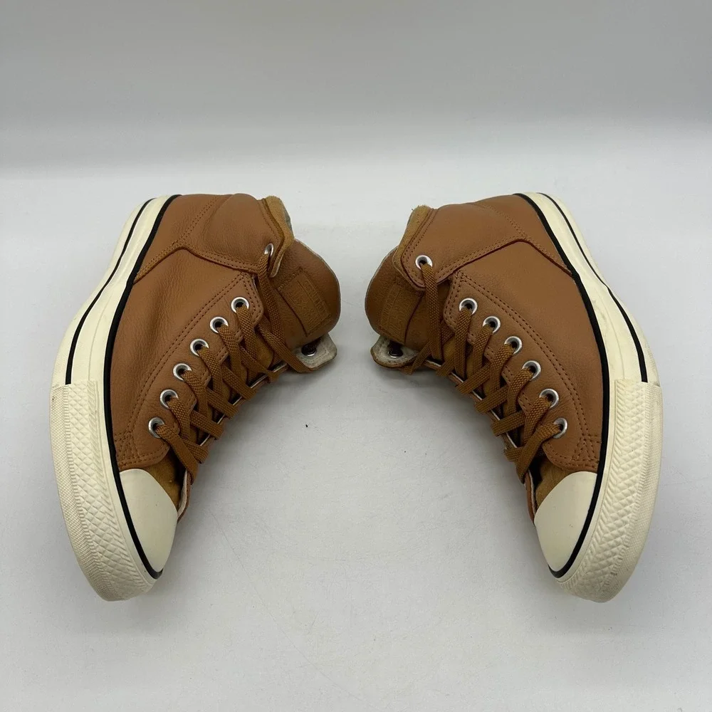 Converse 157471C Mens 9 Shoes Tan Chuck Taylor All Star High Street Mid Leather - Picture 9 of 10